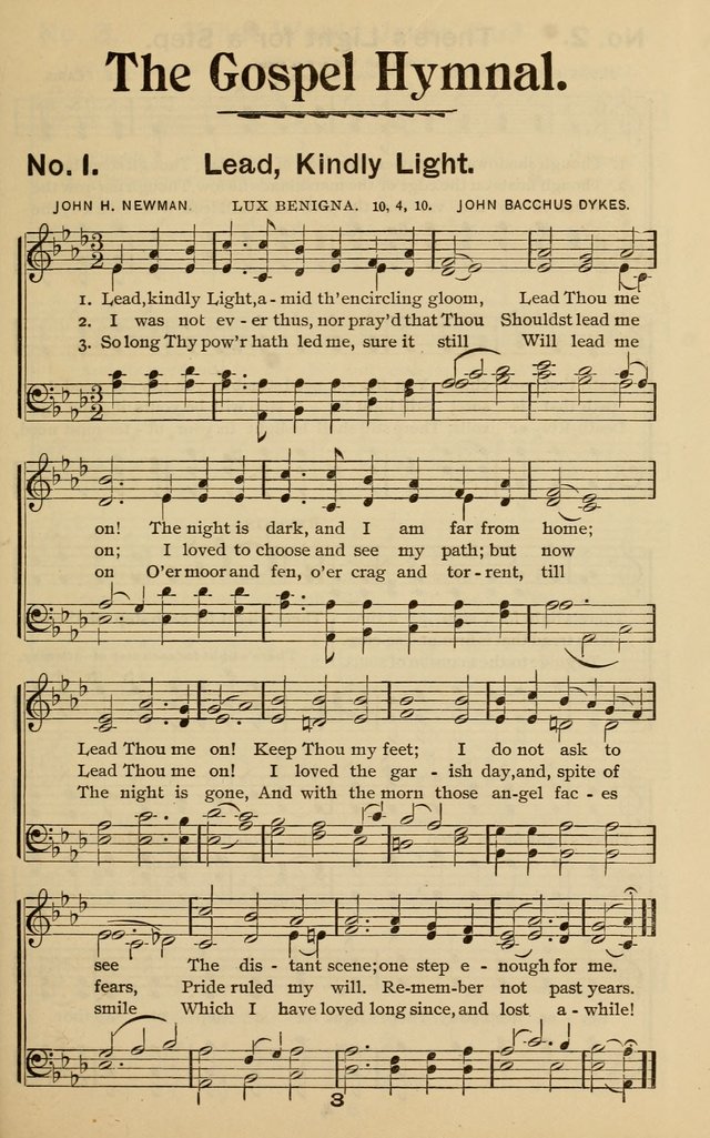The Gospel Hymnal: for Sunday school and church work page 3