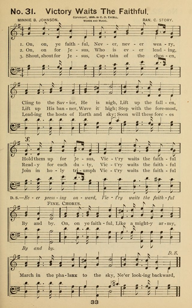 The Gospel Hymnal: for Sunday school and church work page 33