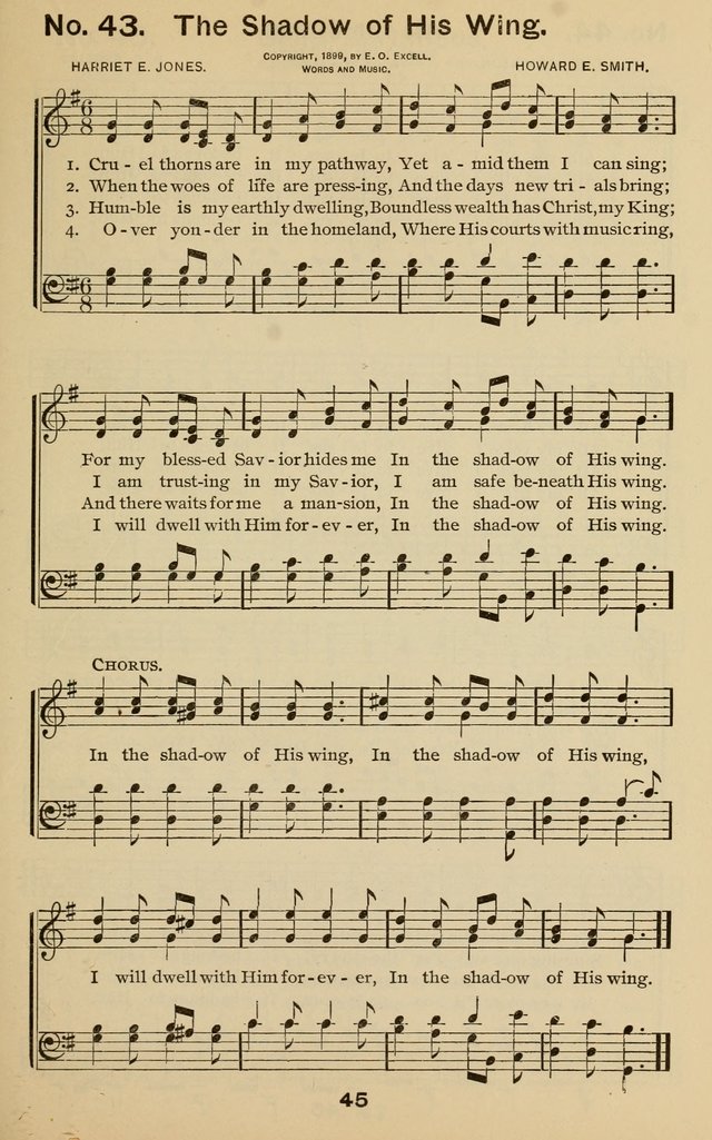 The Gospel Hymnal: for Sunday school and church work page 45