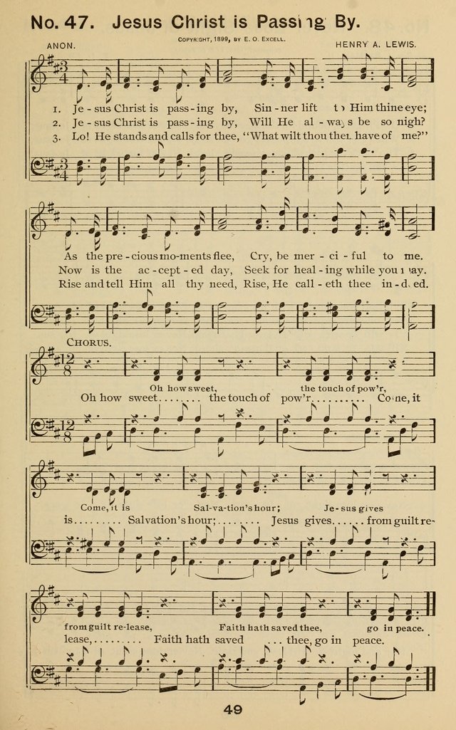 The Gospel Hymnal: for Sunday school and church work page 49