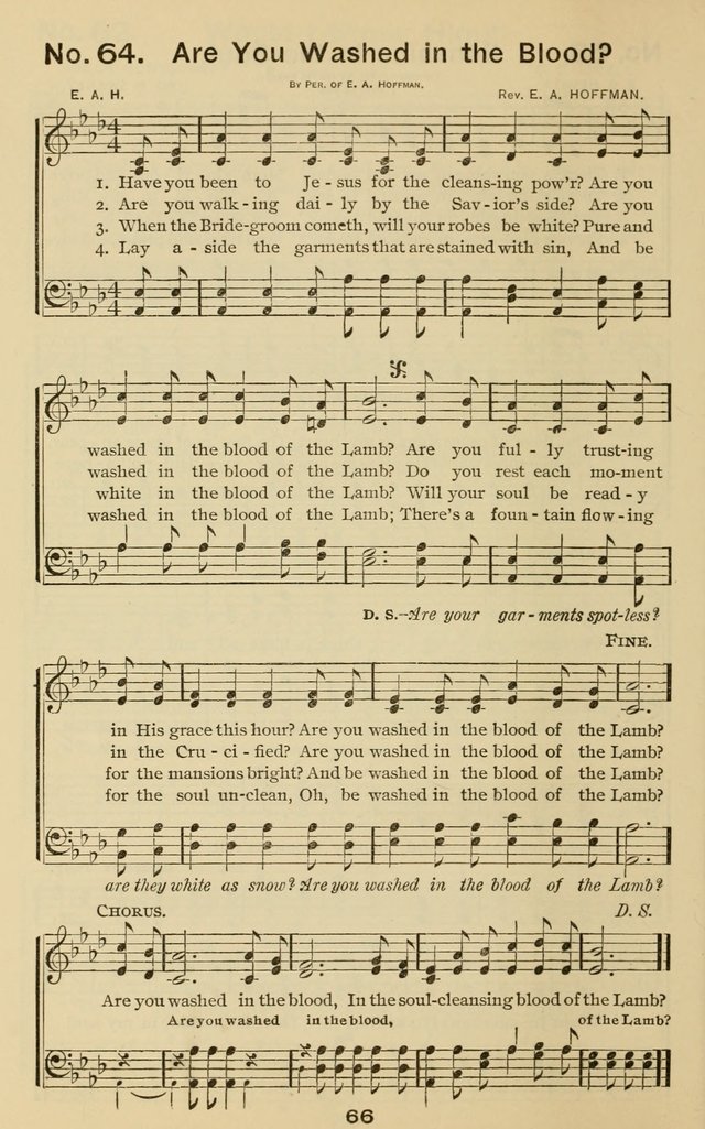The Gospel Hymnal: for Sunday school and church work page 66