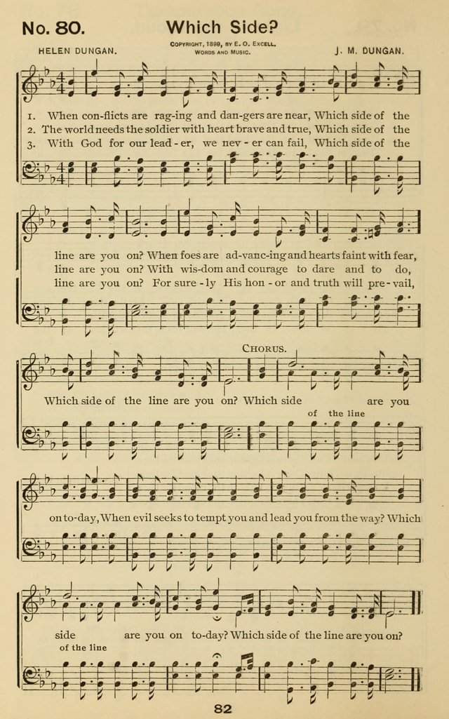 The Gospel Hymnal: for Sunday school and church work page 82