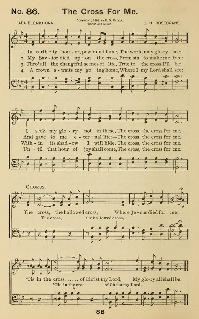 The Gospel Hymnal: for Sunday school and church work page 88