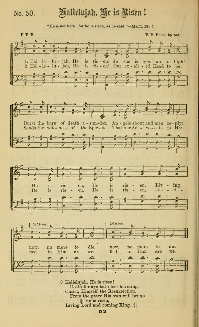 Gospel Hymns No. 2: as used by them in gospel meetings page 52