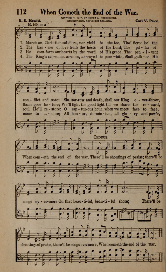 Gospel Hymns and Songs: for the Church, Sunday School and Evangelistic Services page 112