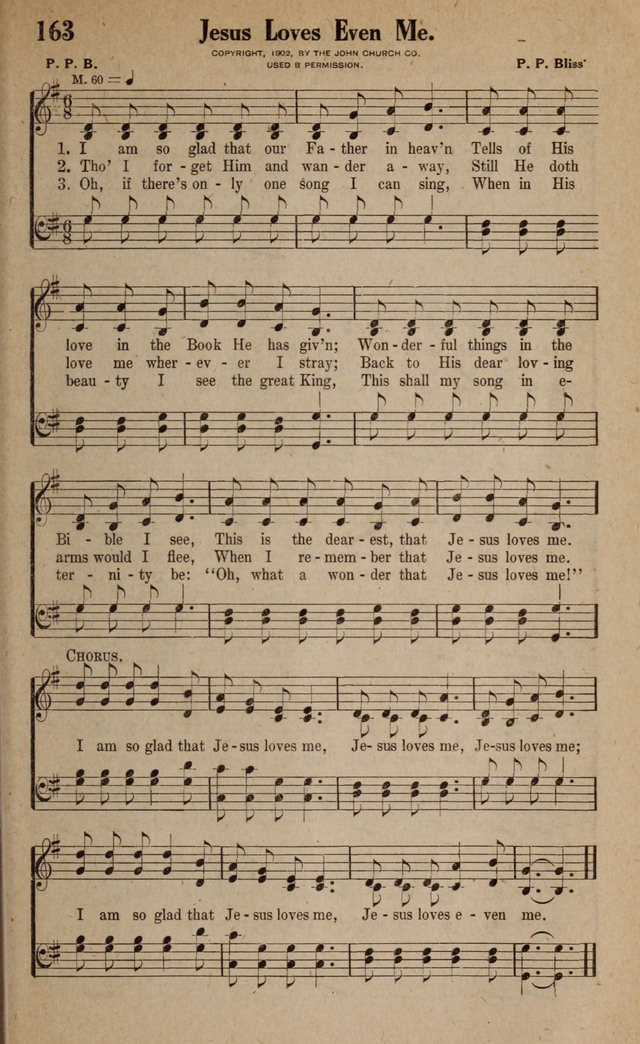 Gospel Hymns and Songs: for the Church, Sunday School and Evangelistic Services page 163