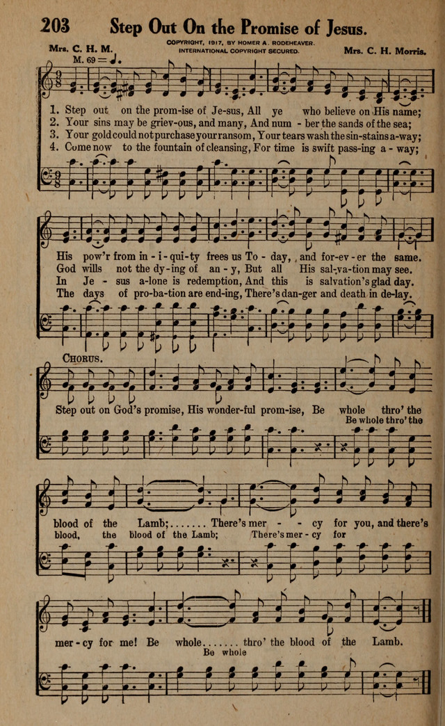Gospel Hymns and Songs: for the Church, Sunday School and Evangelistic Services page 208
