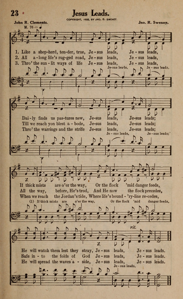 Gospel Hymns and Songs: for the Church, Sunday School and Evangelistic Services page 23