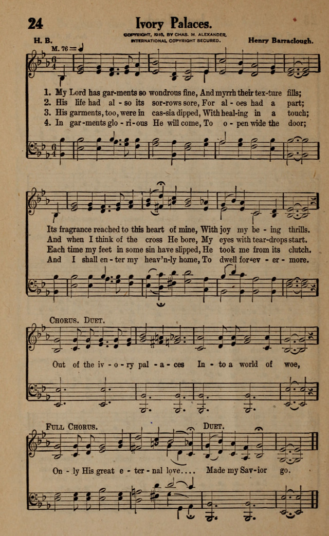 Gospel Hymns and Songs: for the Church, Sunday School and Evangelistic Services page 24