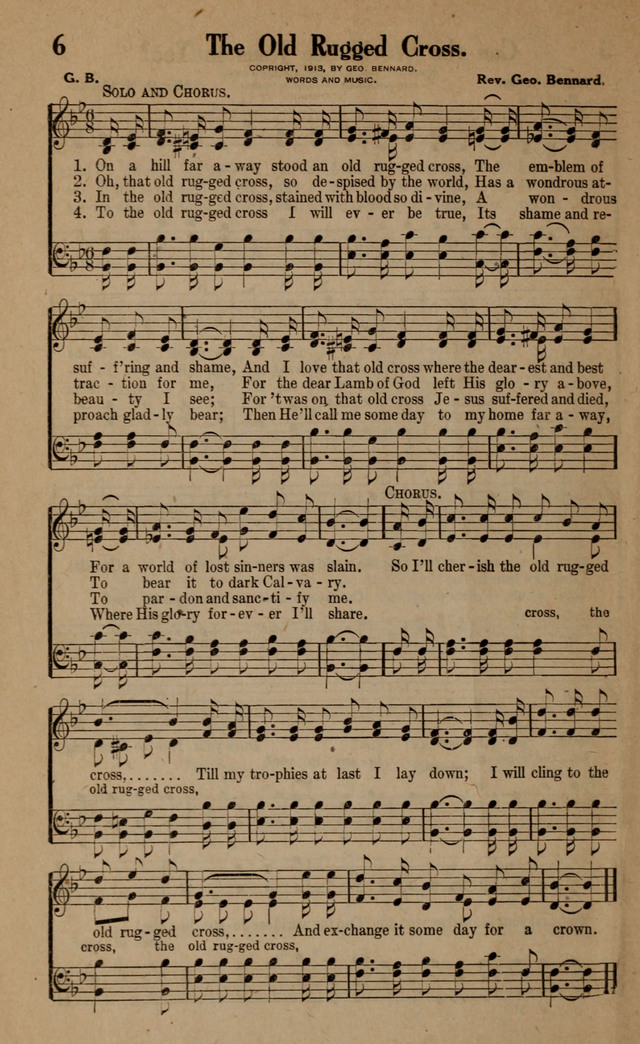 Gospel Hymns and Songs: for the Church, Sunday School and Evangelistic Services page 6