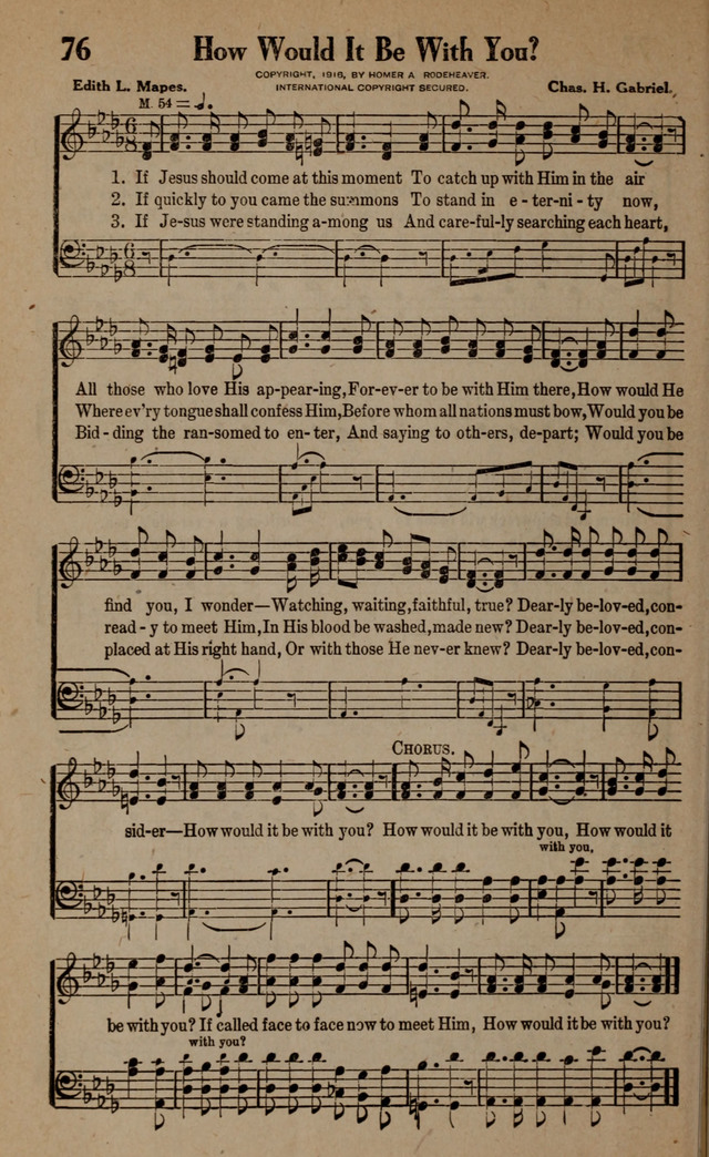 Gospel Hymns and Songs: for the Church, Sunday School and Evangelistic Services page 76