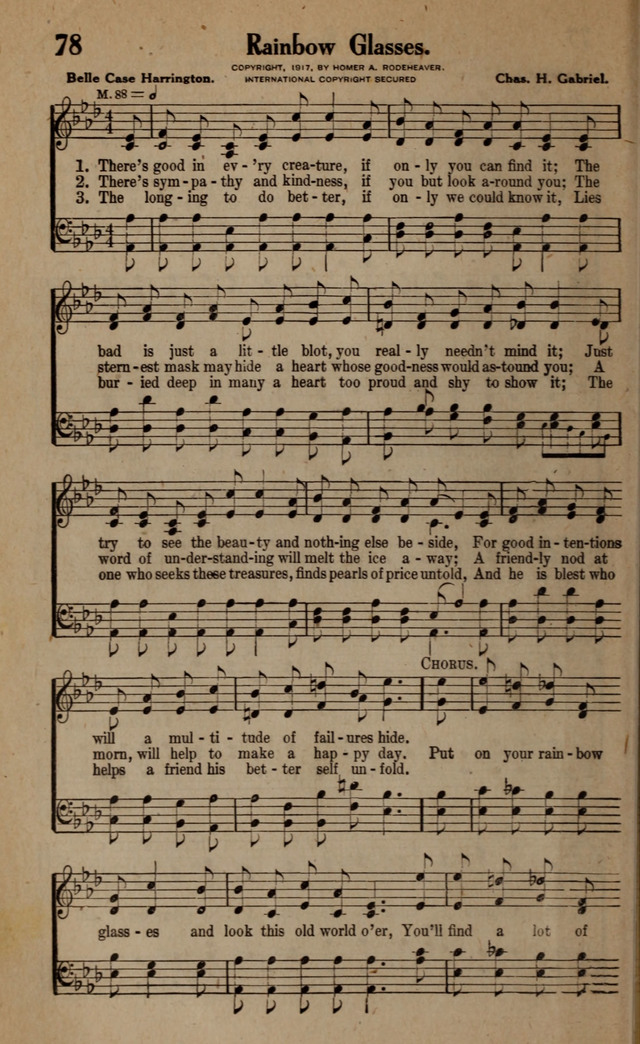 Gospel Hymns and Songs: for the Church, Sunday School and Evangelistic Services page 78