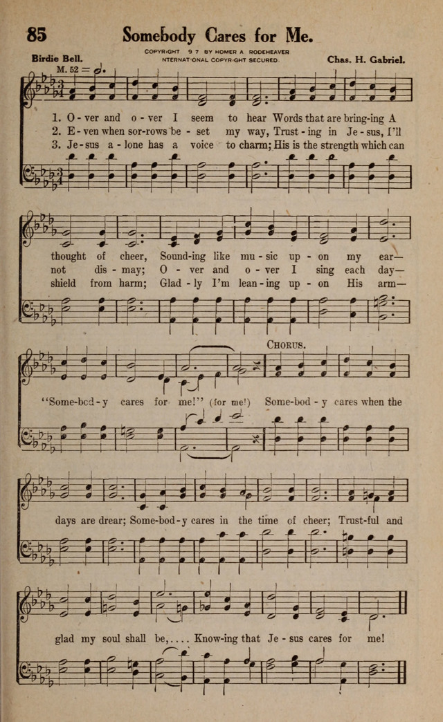 Gospel Hymns and Songs: for the Church, Sunday School and Evangelistic Services page 85