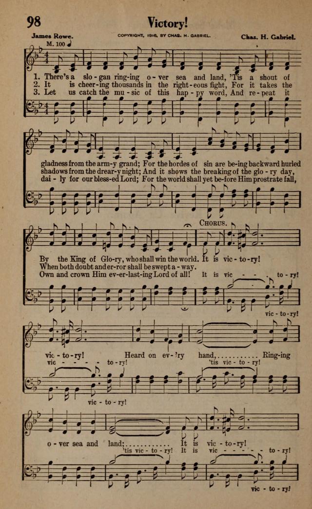 Gospel Hymns and Songs: for the Church, Sunday School and Evangelistic Services page 98