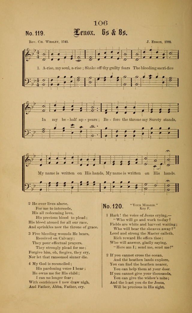 Gospel Hymns and Sacred Songs: as used by them in gospel meetings page 106