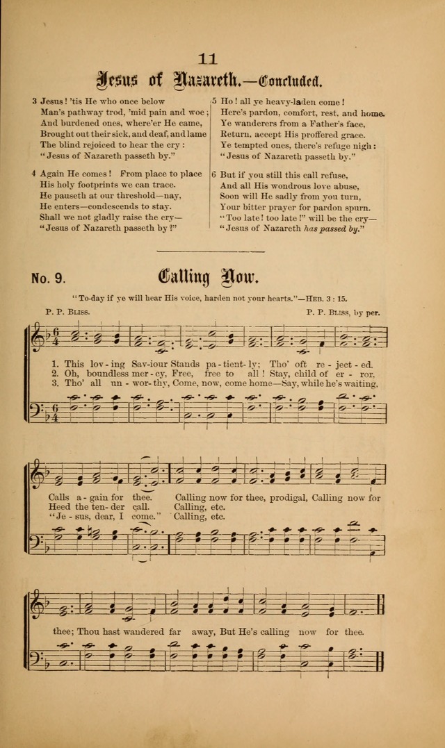 Gospel Hymns and Sacred Songs: as used by them in gospel meetings page 11