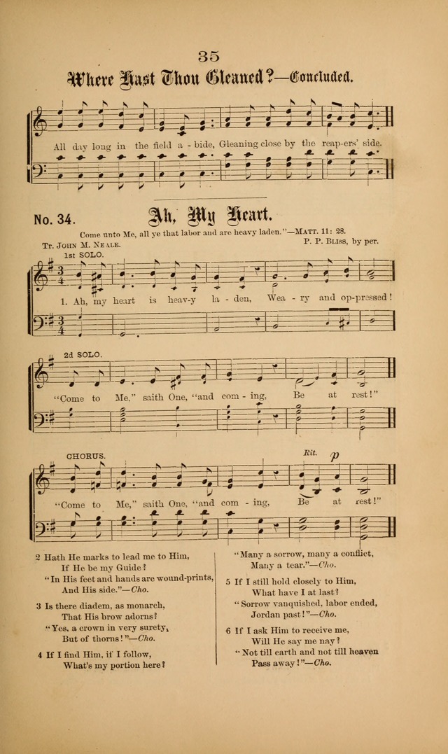 Gospel Hymns and Sacred Songs: as used by them in gospel meetings page 35