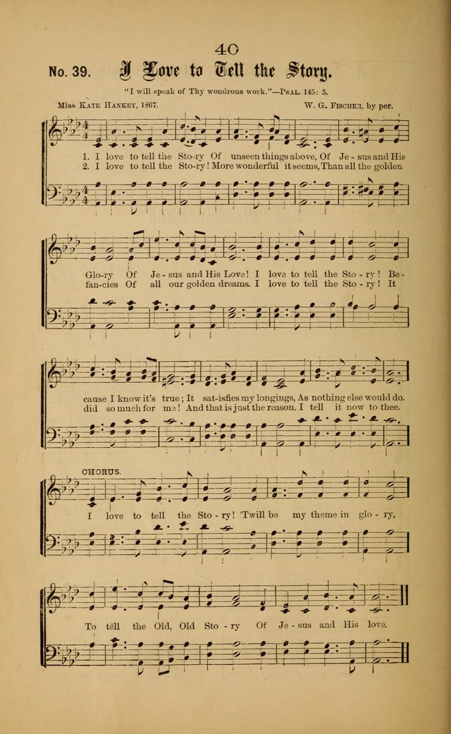 Gospel Hymns and Sacred Songs: as used by them in gospel meetings page 40