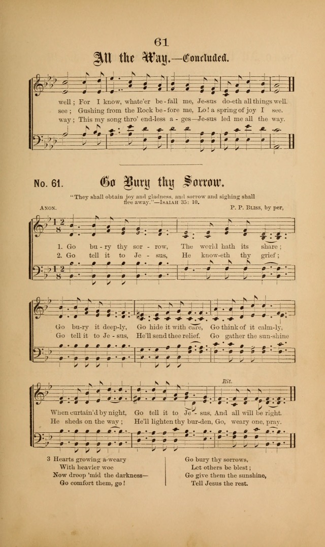 Gospel Hymns and Sacred Songs: as used by them in gospel meetings page 61