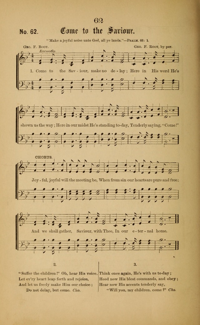 Gospel Hymns and Sacred Songs: as used by them in gospel meetings page 62