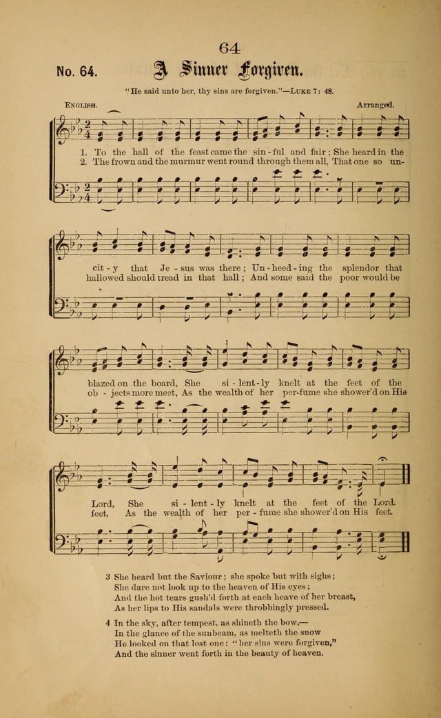 Gospel Hymns and Sacred Songs: as used by them in gospel meetings page 64