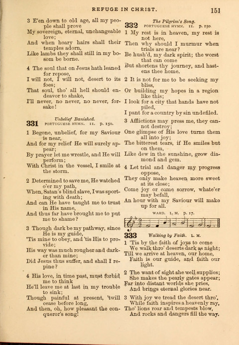 Gospel Hymn and Tune Book: a choice collection of Hymns and Music, old and new, for use in Prayer Meetings, Family Circles, and Church Service page 149