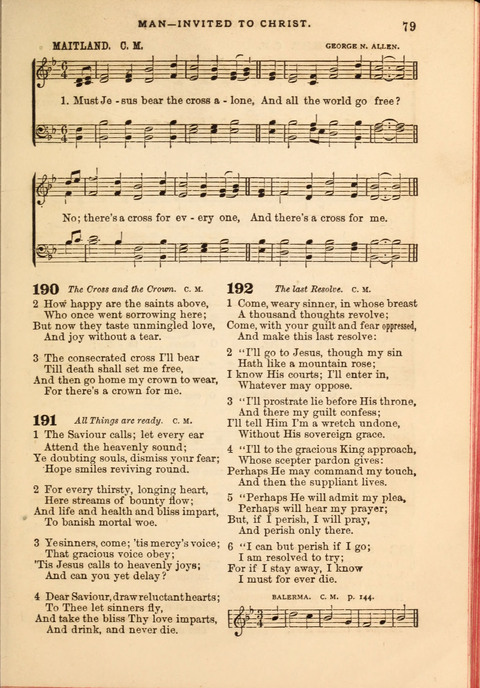 Gospel Hymn and Tune Book: a choice collection of Hymns and Music, old and new, for use in Prayer Meetings, Family Circles, and Church Service page 77