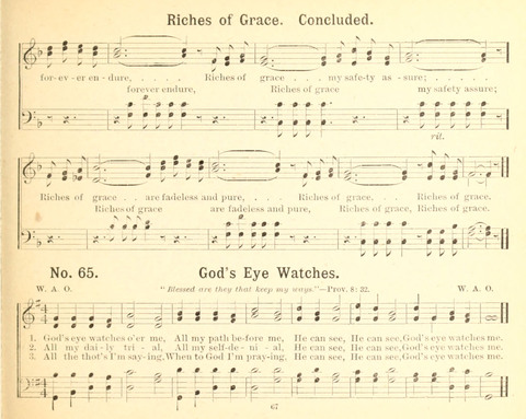 Gathered Jewels No. 2: a collection of Sunday school hymns and tunes by our best composers especially adapted to the international sunday school lessons page 67