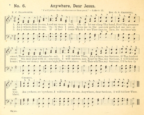 Gathered Jewels No. 2: a collection of Sunday school hymns and tunes by our best composers especially adapted to the international sunday school lessons page 8