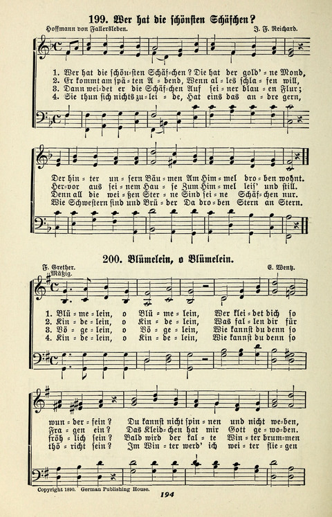 Glockenklänge: eine Liedersammlung für Sonntagschulen und Jugendvereine page 192