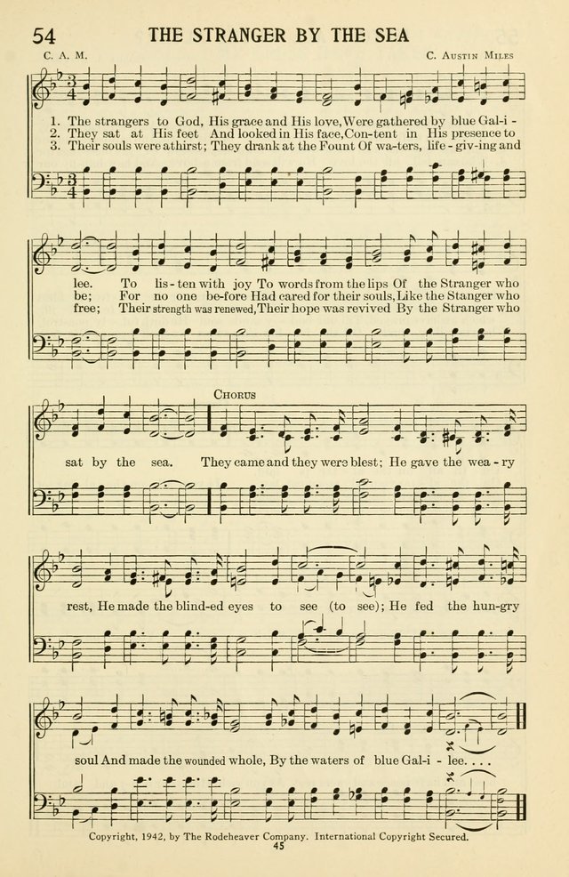 Gospel Melodies and Evangelistic Hymns page 45