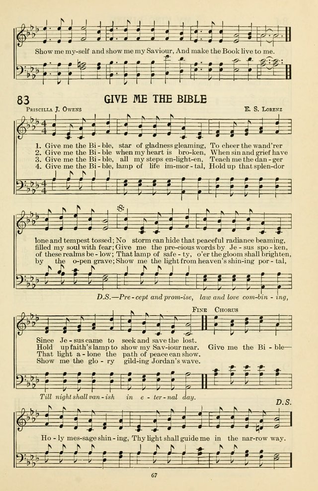 Gospel Melodies and Evangelistic Hymns page 67