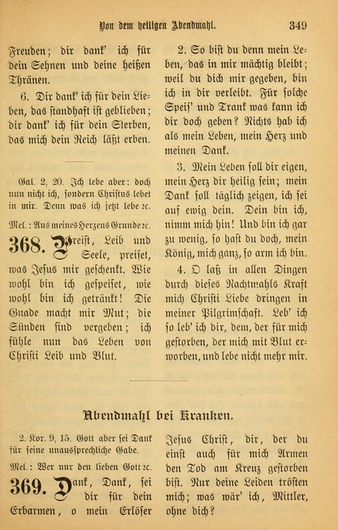 Gesangbuch in Mennoniten-Gemeinden in Kirche und Haus (4th ed.) page 349