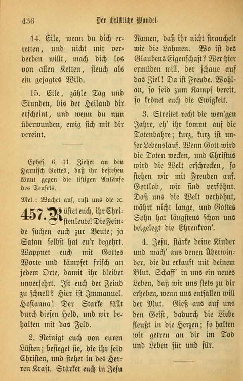 Gesangbuch in Mennoniten-Gemeinden in Kirche und Haus (4th ed.) page 436