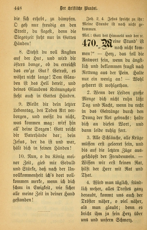 Gesangbuch in Mennoniten-Gemeinden in Kirche und Haus (4th ed.) page 448