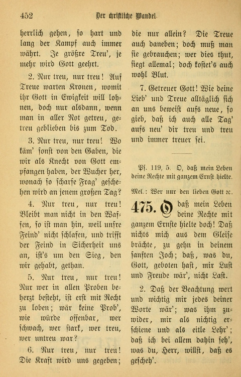 Gesangbuch in Mennoniten-Gemeinden in Kirche und Haus (4th ed.) page 452