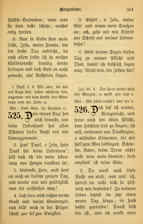 Gesangbuch in Mennoniten-Gemeinden in Kirche und Haus (4th ed.) page 501