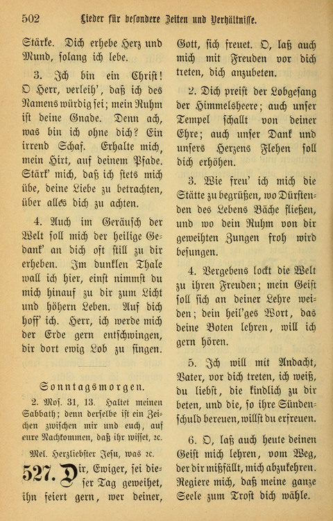 Gesangbuch in Mennoniten-Gemeinden in Kirche und Haus (4th ed.) page 502
