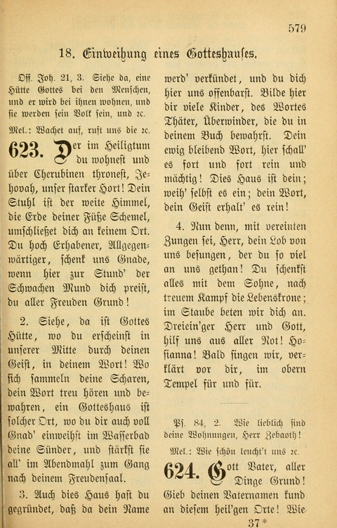 Gesangbuch in Mennoniten-Gemeinden in Kirche und Haus (4th ed.) page 579