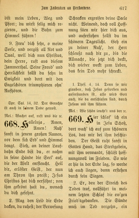 Gesangbuch in Mennoniten-Gemeinden in Kirche und Haus (4th ed.) page 617
