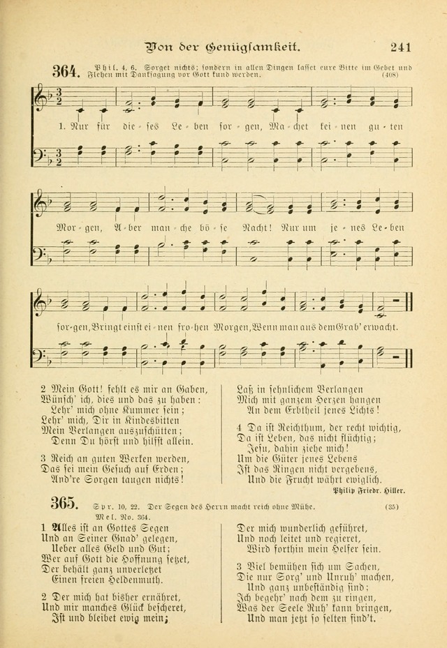 Gesangbuch mit Noten: herausgegeben von der Allgemeinen Conferenz der Mennoniten von Nord-Amerika (3rd. Aufl.) page 241