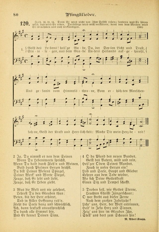 Gesangbuch mit Noten: herausgegeben von der Allgemeinen Conferenz der Mennoniten von Nord-Amerika (3rd. Aufl.) page 80
