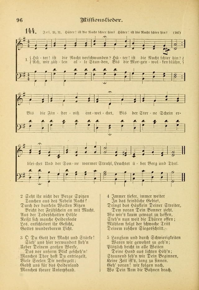 Gesangbuch mit Noten: herausgegeben von der Allgemeinen Conferenz der Mennoniten von Nord-Amerika (3rd. Aufl.) page 96