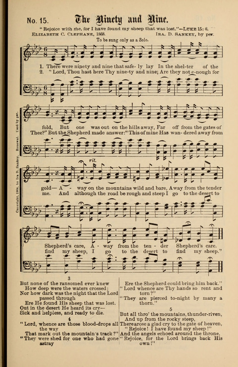 Gospel Melodies New and Old: For use in the Universalist Church page 15