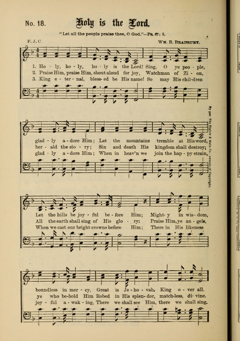 Gospel Melodies New and Old: For use in the Universalist Church page 18