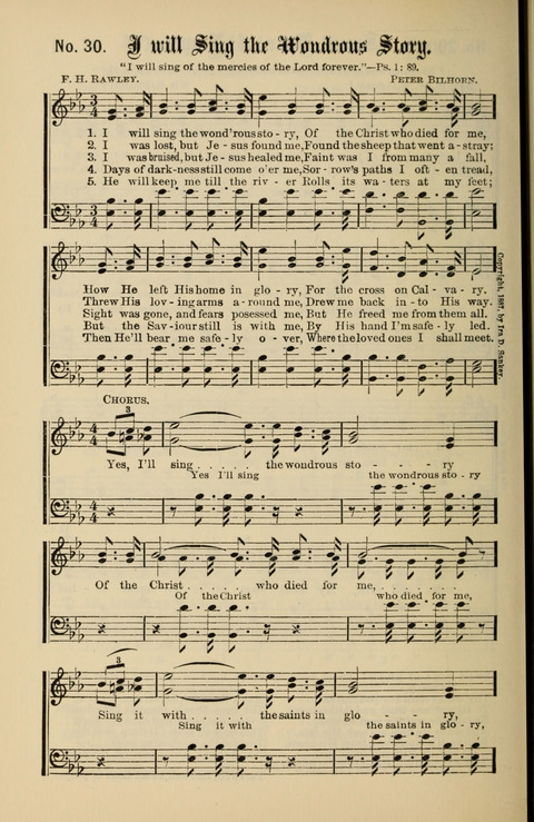 Gospel Melodies New and Old: For use in the Universalist Church page 30