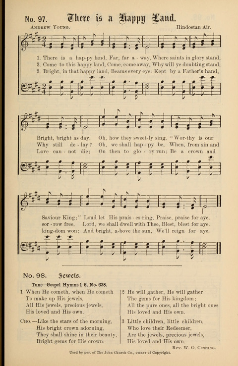 Gospel Melodies New and Old: For use in the Universalist Church page 97