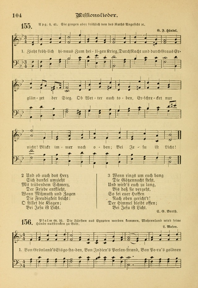 Gesangbuch mit Noten: herausgegeben von der Allgemeinen Conferenz der Mennoniten von Nord-Amerika page 104