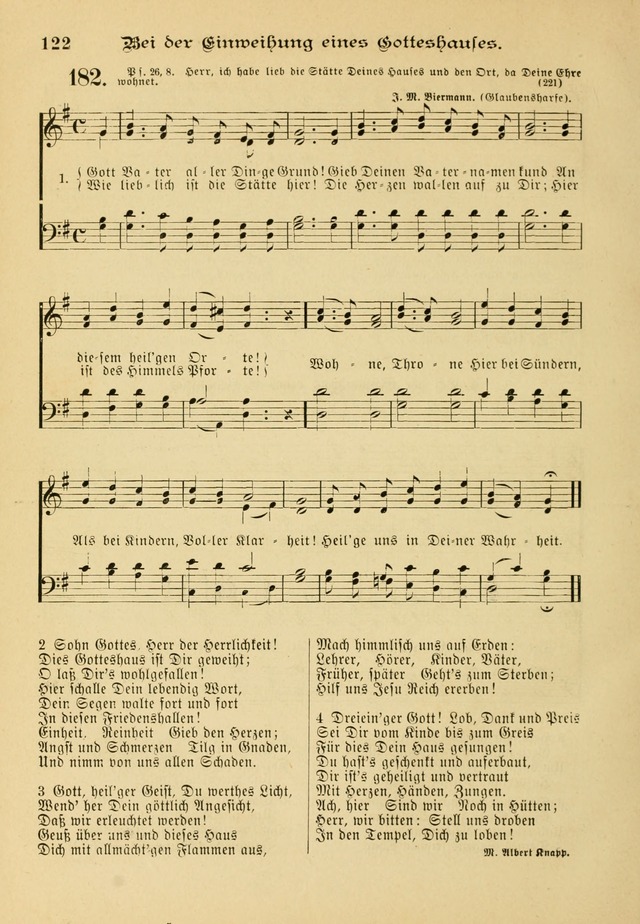 Gesangbuch mit Noten: herausgegeben von der Allgemeinen Conferenz der Mennoniten von Nord-Amerika page 122