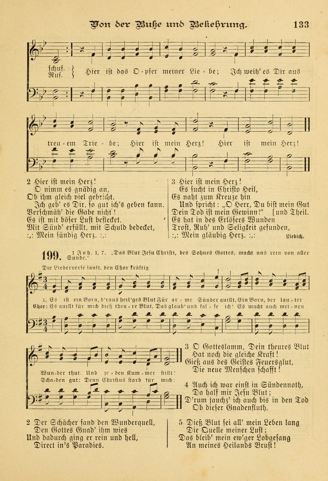 Gesangbuch mit Noten: herausgegeben von der Allgemeinen Conferenz der Mennoniten von Nord-Amerika page 133